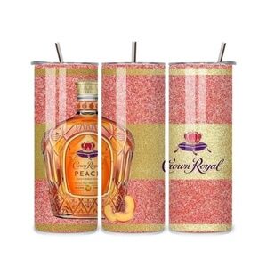 Crown Royal Peach 20oz Stainless Steel Tumbler